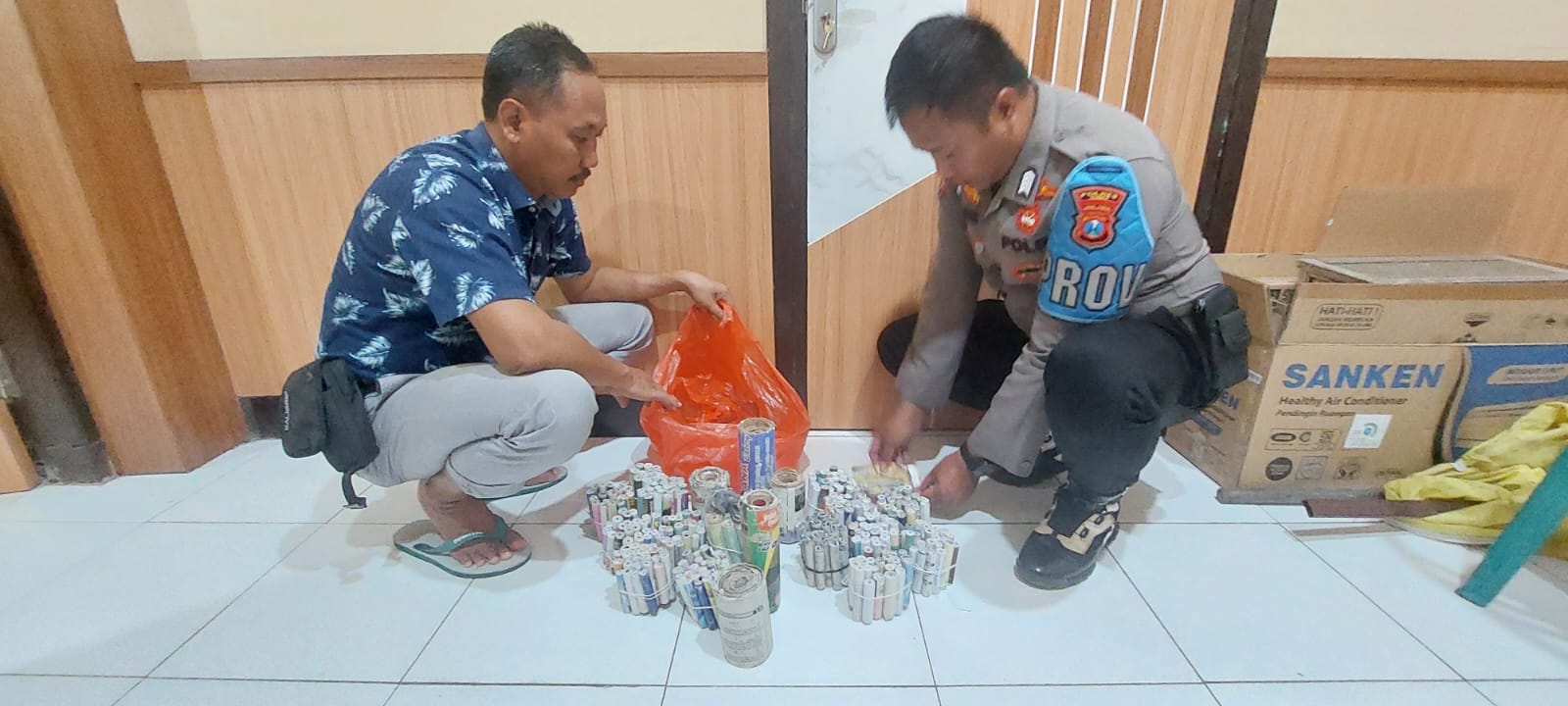 Polsek Sumberbaru Jember Grebek Rumah Produksi Petasan di Desa Karangbayat, Ini yang Ditemukan