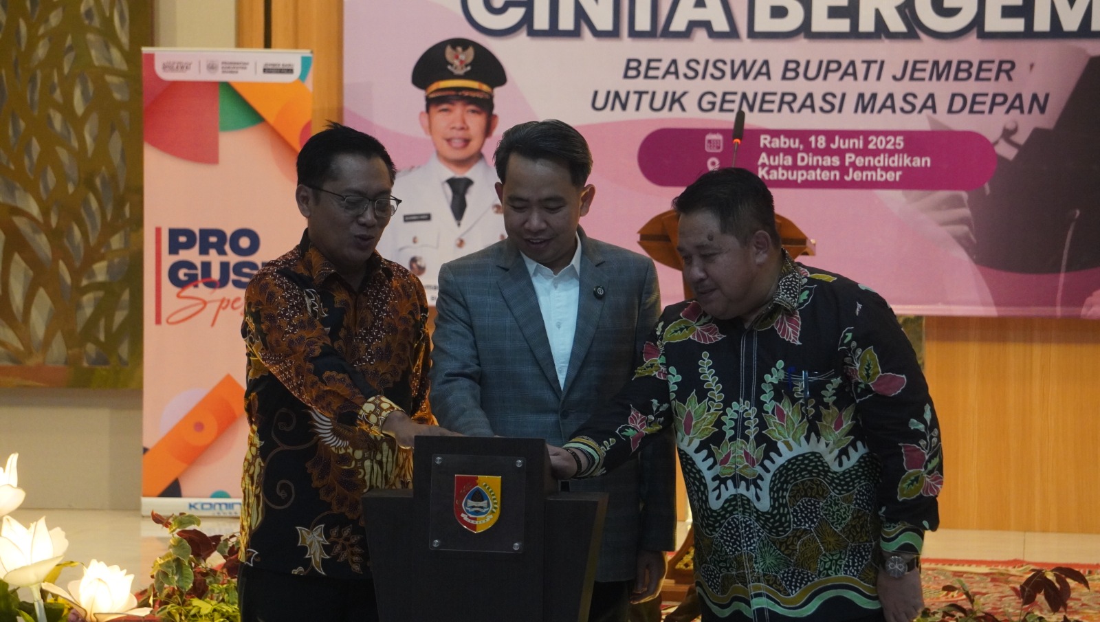 Bupati Jember Gus Fawait Launching Beasiswa Cinta Bergema untuk Mahasiswa, Ada 6 Jalur Penerimaan